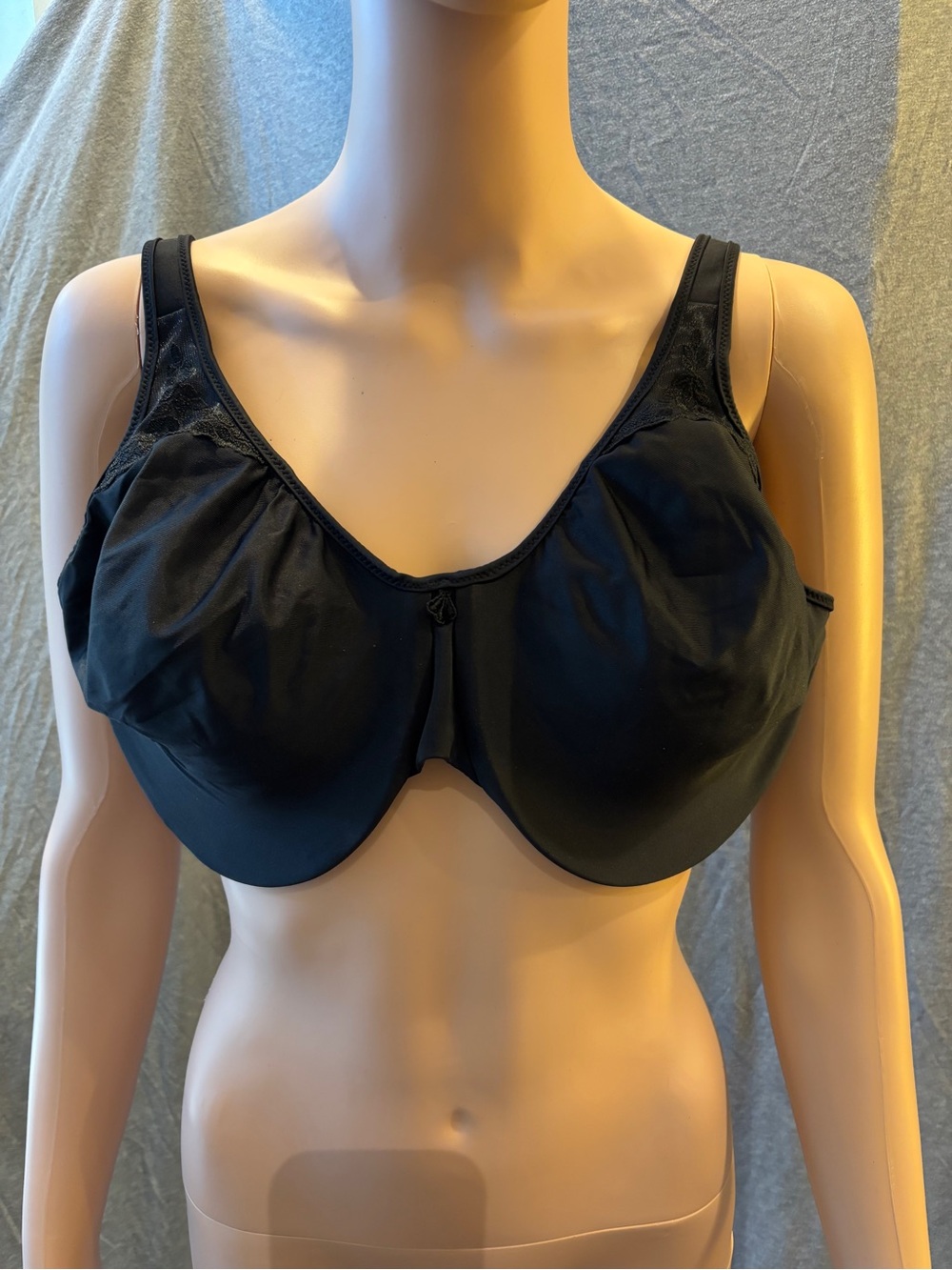 Bali Black Full-Coverage Underwire Bra
